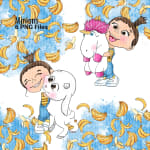 Agnes and Minions Watercolor Clipart Bundle Unicorns and Bananas PNG (Digital Download) - Image 4