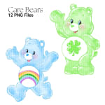 Care Bears Clipart Bundle Watercolor PNG Retro Classics (Digital Download) - Image 4