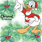 Christmas Disney Mickey and Friends PNG Bundle Festive Holiday Clipart (Digital Download) - Image 4