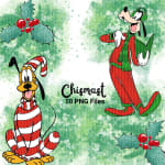 Christmas Disney Mickey and Friends PNG Bundle Festive Holiday Clipart (Digital Download) - Image 5