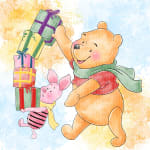 Christmas Winnie the Pooh and Piglet PNG Holiday Disney Clipart Bundle (Digital Download) - Image 5