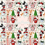 Disney Christmas Seamless Pattern Mickey Minnie Holiday Repeating Paper (Digital Download) - Image 1