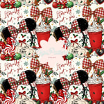 Disney Christmas Seamless Pattern Minnie Mickey Ears Holiday Digital Paper (Digital Download) - Image 1