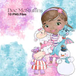 Doc McStuffins Clipart Bundle Disney Watercolor PNG (Digital Download) - Image 2