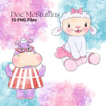 Doc McStuffins Clipart Bundle Disney Watercolor PNG (Digital Download) - Image 5