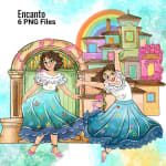 Encanto Clipart Bundle Casa Madrigal Mirabel Disney PNG Watercolor (Digital Download) - Image 1