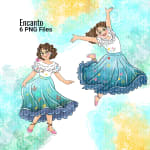 Encanto Clipart Bundle Casa Madrigal Mirabel Disney PNG Watercolor (Digital Download) - Image 2