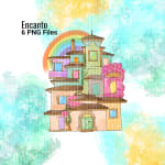 Encanto Clipart Bundle Casa Madrigal Mirabel Disney PNG Watercolor (Digital Download) - Image 3
