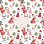 Frozen Christmas Seamless Pattern Anna Elsa Olaf Holiday Digital Paper (Digital Paper) - Image 1