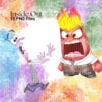 Inside Out Watercolor Clipart Bundle Emotions Pixar Characters (Digital Download) - Image 3