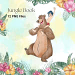 Jungle Book Watercolor Clipart Bundle Mowgli and Baloo Disney PNG (Digital Download) - Image 4