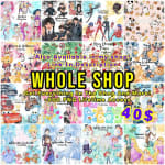 Kawaii Avocado Seamless Pattern Watercolor Digital Paper (Digital Download) - Image 2