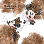 Leopard Minnie Mouse Watercolor Clipart Disney PNG Bundle (Digital Download) - Image 2