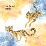 Lion Guard Watercolor Clipart Bundle Kion Fuli Beshte PNG Kit (Digital Download) - Image 2