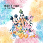 Mickey and Friends Clipart Watercolor Disney PNG Bundle (Digital Bundle) - Image 5