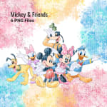 Mickey and Friends Clipart Watercolor PNG Bundle Disney (Digital Download) - Image 2