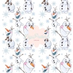 Olaf Frozen Seamless Pattern Winter Snowman Digital Snow Paper (Digital Download) - Image 1