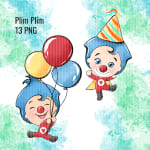 Plim Plim Watercolor Clipart Bundle Kindness Hero Friends PNG Kit (Digital Download) - Image 2