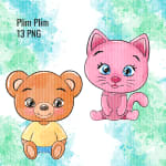 Plim Plim Watercolor Clipart Bundle Kindness Hero Friends PNG Kit (Digital Download) - Image 5