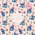 Retro Red Baby Stitch Seamless Pattern Disney Paper (Digital Download) - Image 1