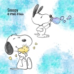 Snoopy Clipart Bundle PNG Peanuts and Friends Woodstock Cartoon (Digital Download) - Image 5