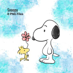 Snoopy Clipart Bundle PNG Peanuts and Friends Woodstock Cartoon (Digital Download) - Image 5