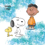 Snoopy Friends Watercolor Clipart Bundle Charlie Brown Peanuts PNG Kit (Digital Download) - Image 3