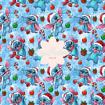 Stitch Christmas Seamless Pattern Holiday Watercolor Paper (Digital Download) - Image 1