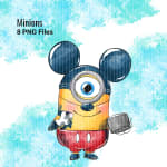 Superhero Minions Watercolor Clipart Bundle Dreamworks and Marvel PNG (Digital Download) - Image 4