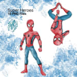 Superheroes Watercolor Clipart Bundle Marvel and DC PNG (Digital Download) - Image 4