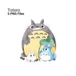 Totoro Watercolor Clipart Bundle Studio Ghibli PNG (Digital Download) - Image 4