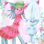 Trolls Clipart Bundle PNG Dreamworks Glitter Cartoon (Digital Download) - Image 3