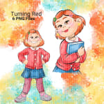 Turning Red Clipart Red Panda Mei Lee Watercolor PNG (Digital Download) - Image 2