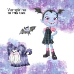Vampirina Girl Clipart Bundle Disney TV Show PNG (Digital Download) - Image 3