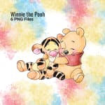 Winnie the Pooh Baby Watercolor Clipart Bundle Disney Bouriquet Eeyore Tiger PNG (Digital Download) - Image 4