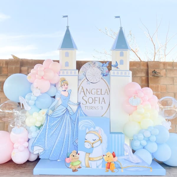 Cinderella birthday backdrop