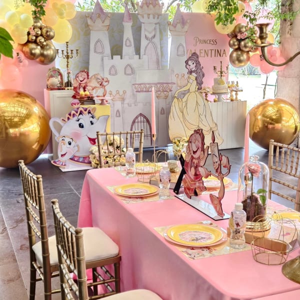 Beauty and the Beast tablescape