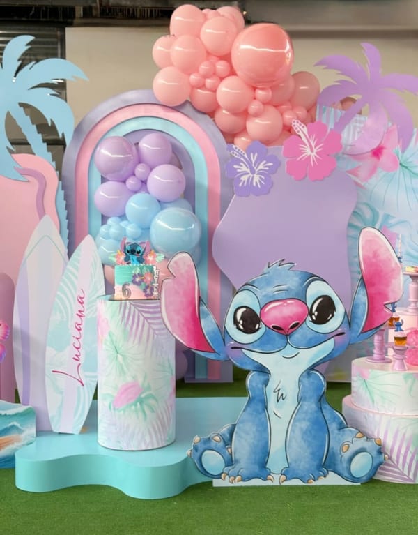 Stitch cutout and cake
