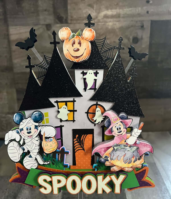 Mickey and Minnie Halloween topper