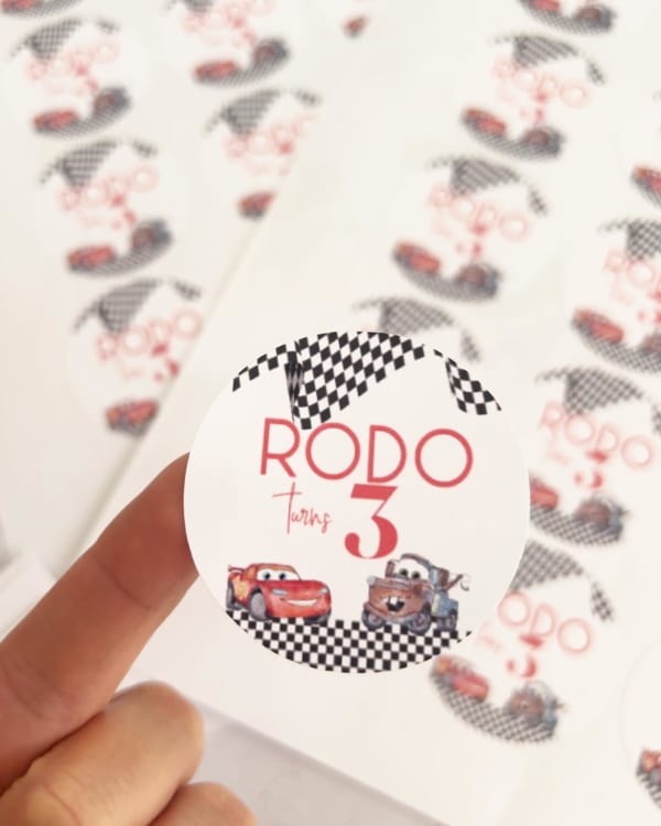 Cars party tags