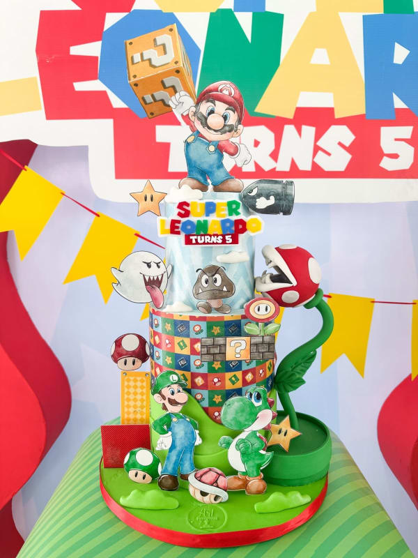 Super Mario birthday cake
