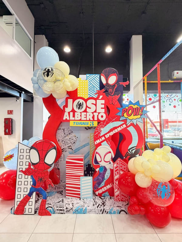 Spidey and friends birthday party