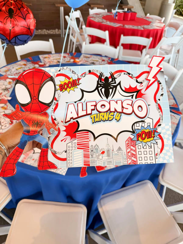 Spidey and friends birthday party