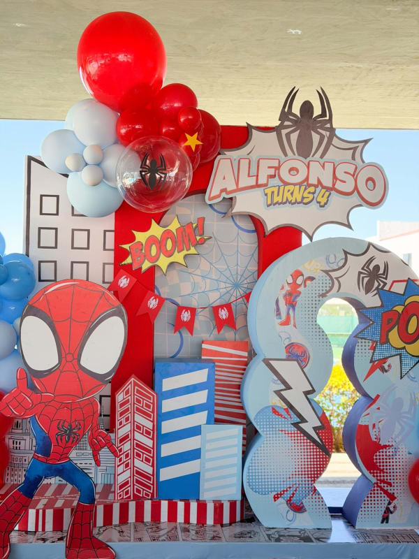 Spidey and friends birthday party