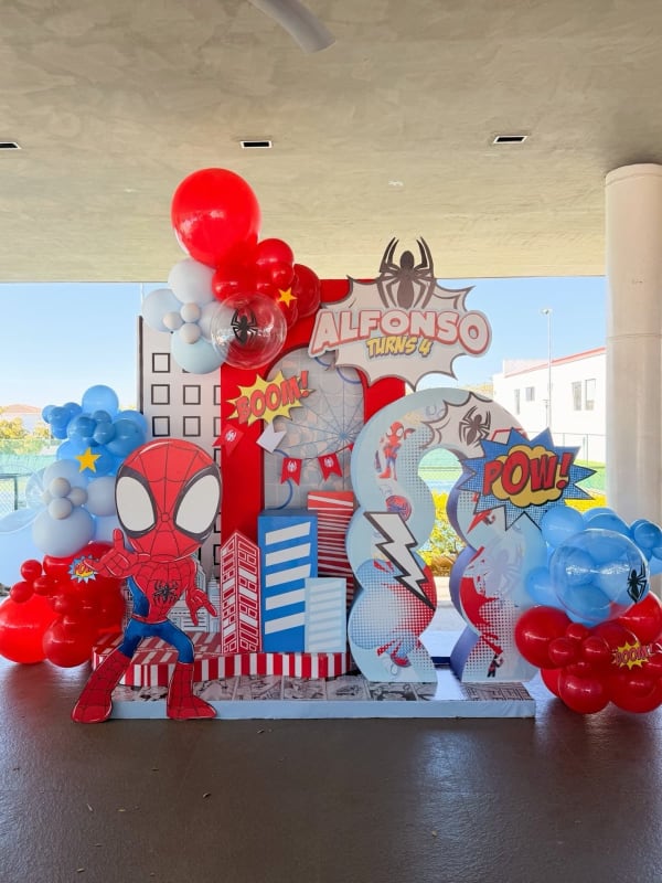 Spidey and friends birthday party