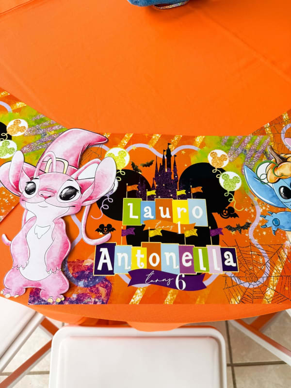 Stitch and Angel Halloween party