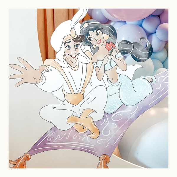 Jasmine and Aladdin 7th birthday