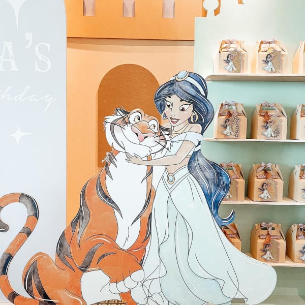 Jasmine and Aladdin 7th birthday