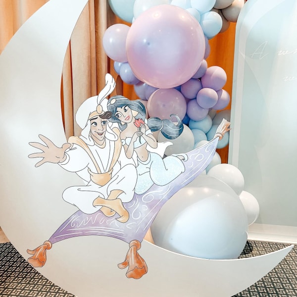 Jasmine and Aladdin 7th birthday