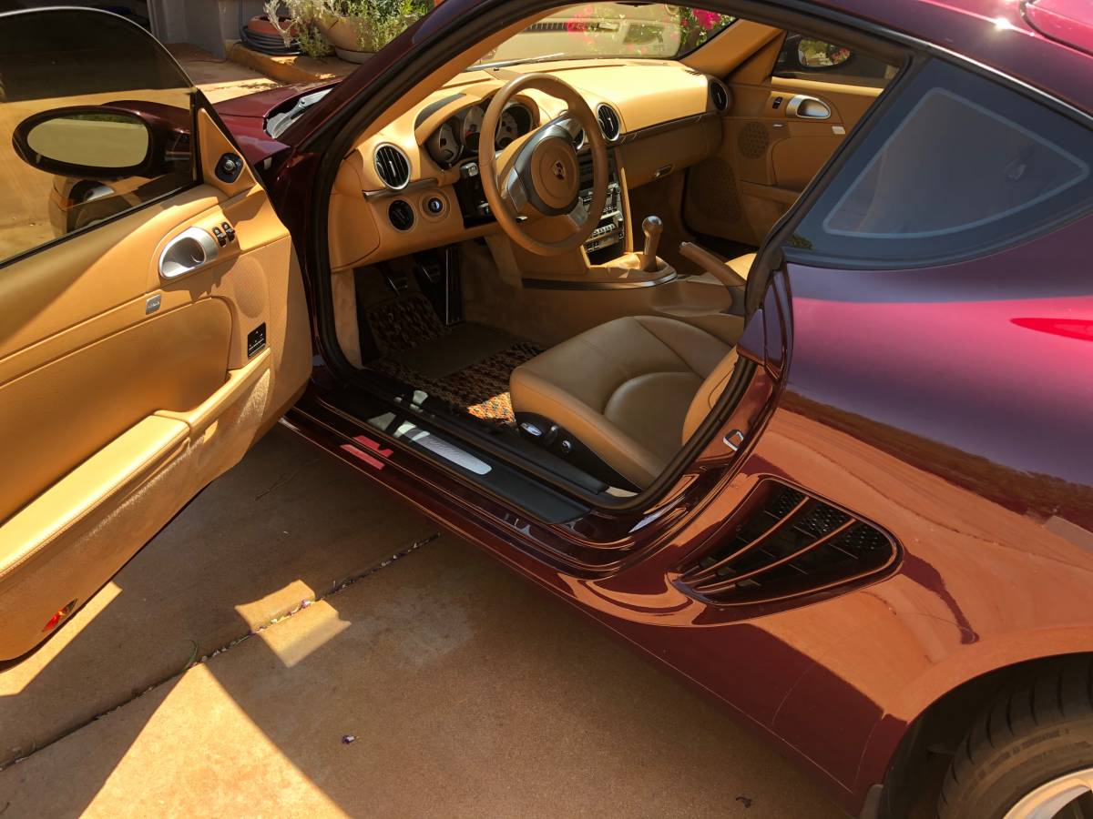 Carmon Red Metallic Type 987 32k Mile 06 Porsche Cayman S 6 Speed Zero260